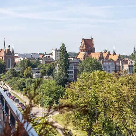Apartament Centrum Gdansk Blisko Starego Miasta Z Widokiem Na Rzeke Exterior foto